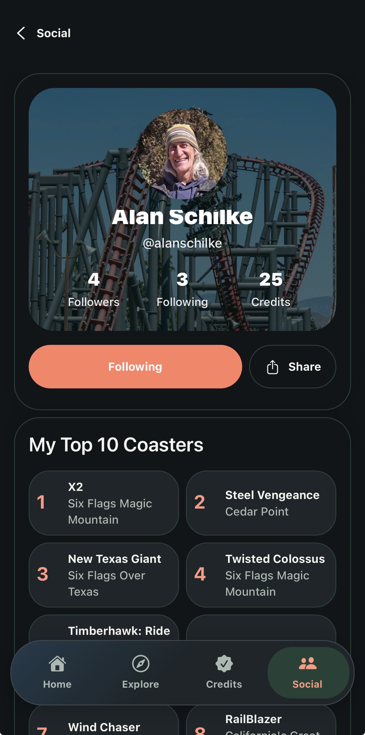 X-Coaster — That counts as a credit.
